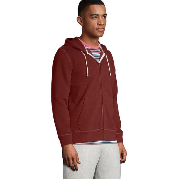 NWT Lands End Men's Serious Sweats Full Zip Midweight Hoodie Size L $100 FLG264 - Picture 3 of 5